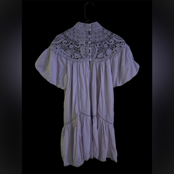 Anthropologie Soft Lavender Mini Dress “Make an Offer” - Picture 4 of 8